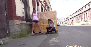 Got 2 Pee invite you to explore a free photos with Amanda Hill and Nicolette Noir in watersport action