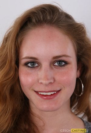 Czech Casting  picture collection featuring Kristyna unveiling hot form